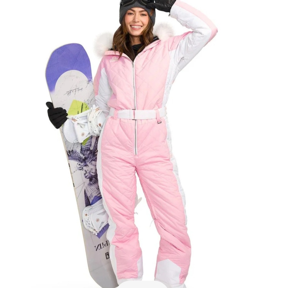 Pink and White Snowsuit Tipsy Elves